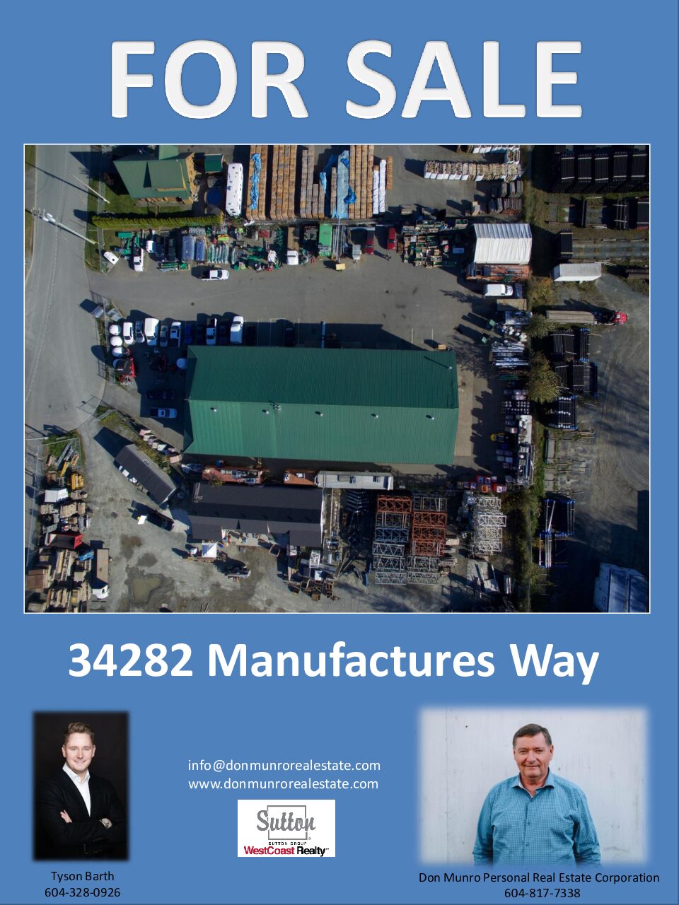 34282 Manufactures Way Sales Package